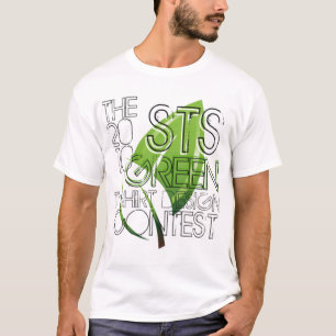 Pièce en t verte de concours de Desgin de T-shirt
