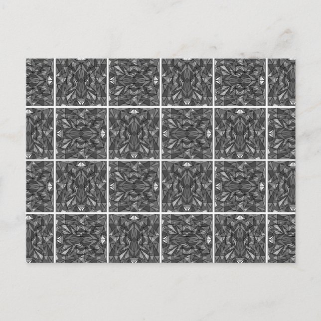 PiecedLayered 2x2 Band W Postkarte (Vorderseite)