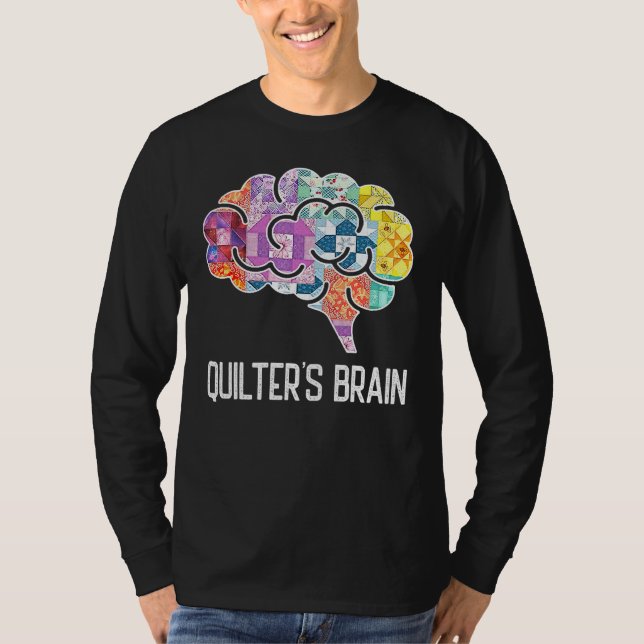 Piecemaker Mind Quilting Science Patchwork Quilter T-Shirt (Vorderseite)