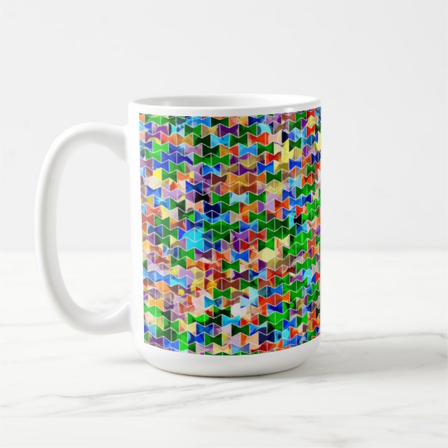 Piecewise Bowties Dot 15oz Tasse (Links)