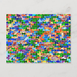 Piecewise Bowties Swirl Postkarte