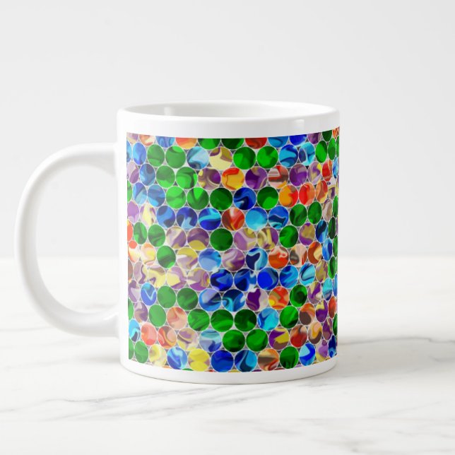 Piecewise Circles Swirl 20oz Tasse (Links)