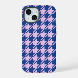 Pied de fond rose+Motif bleu