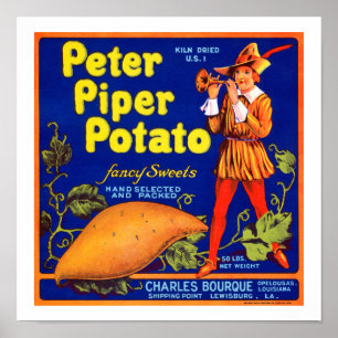 Pied Piper Kartoffel Poster