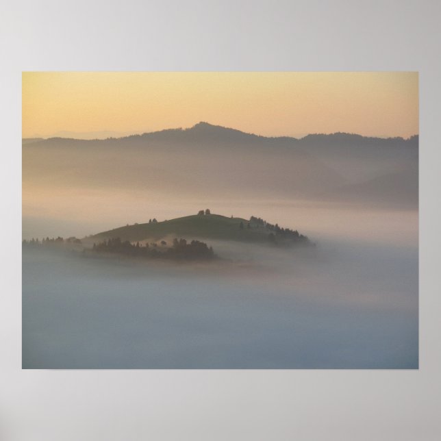 Pieniner Sonnenaufgang Poster (Vorne)