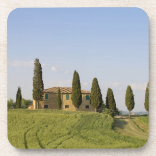 Pienza, Val d'Orcia, Provinz Siena, Toskana, Getränkeuntersetzer