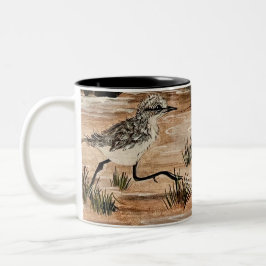 Piep beim Laufcup Zweifarbige Tasse