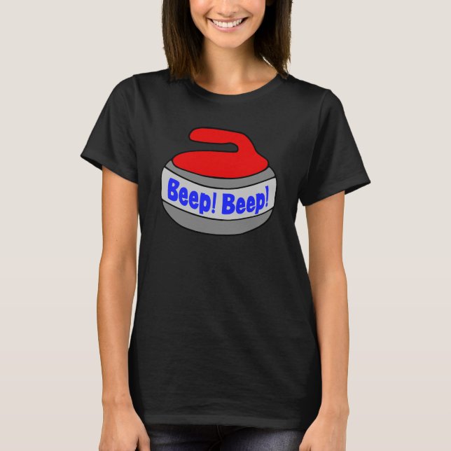 Piep! Piep! Curling Stone T-Shirt (Vorderseite)