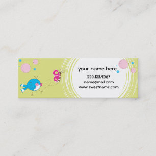 Piepmatz dünne Busniness Karte