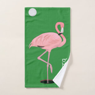 Piepmatz-Flamingo-Golf-Handtuch Handtuch