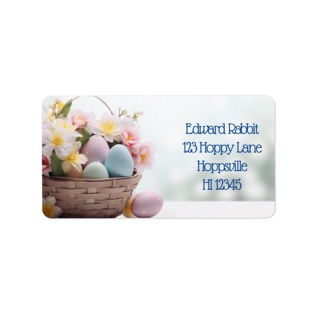 Pieps, Bunnies & Postal Delight: Dekorationspaket Adressaufkleber (Vorne)