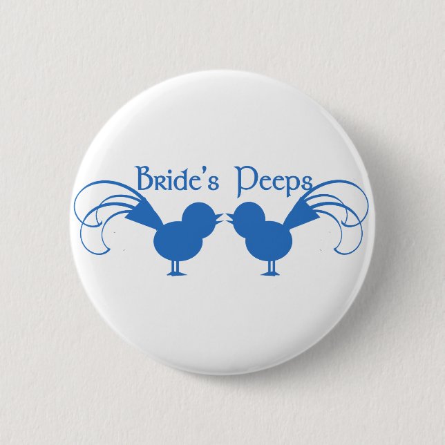 Pieps der Bride/ Blau Button (Vorderseite)