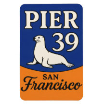 Pier 39 Flexible Foto Magnet
