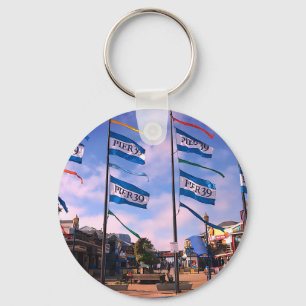 Pier 39 Sea Lion Statue #3 Schlüsselanhänger