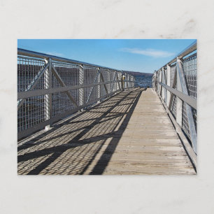 Pier am Cayuga-See Postkarte