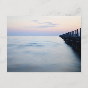Pier am Morgen Postkarte