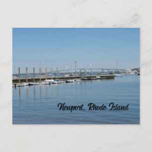 Pier auf der Insel Newport Rhode Postkarte