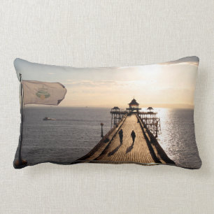 Pier bei Sunset - Clevedon Pier, Somerset, UK - Lendenkissen