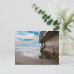 Pier Deck bei Sonnenuntergang Postkarte