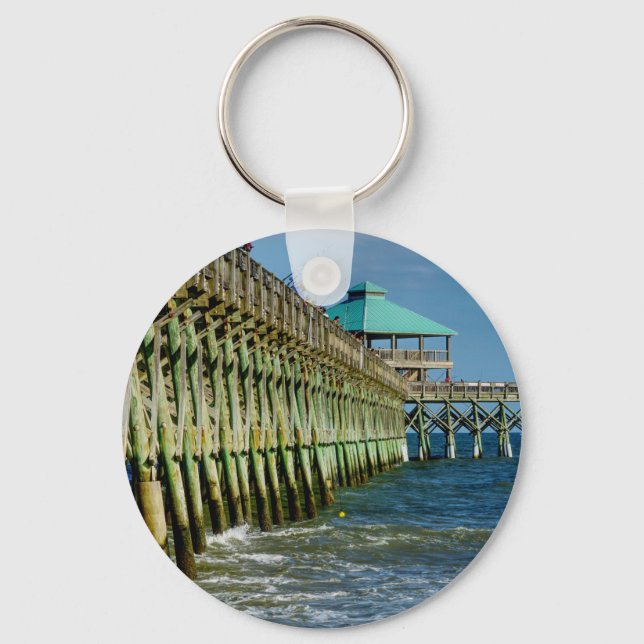 Pier Fishing Schlüsselanhänger (Vorderseite)