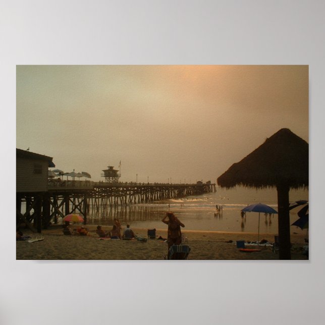 Pier in San Clemente, Kalifornien Poster (Vorne)