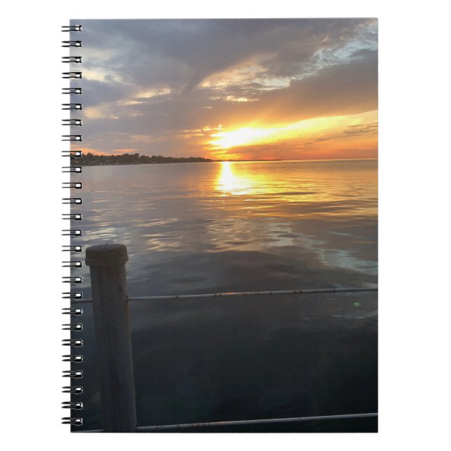 Pier Sunset Notizblock (Vorderseite)