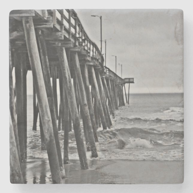 Pier von Shirley Taylor Steinuntersetzer (Vorderseite)