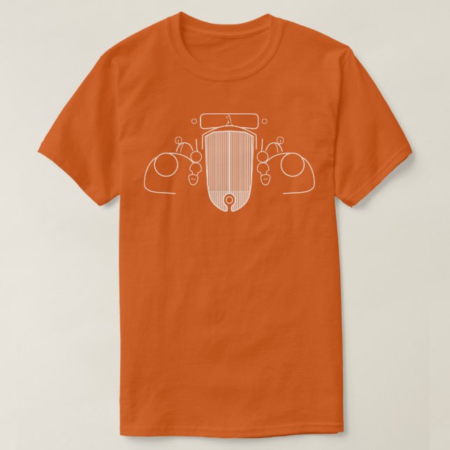 Pierce Arrow 1930er Kontur weiß T-Shirt (Design vorne)