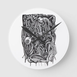 Pierced, by Brian Benson Runde Wanduhr