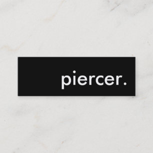 Piercer. Mini Visitenkarte