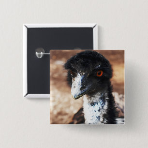 Piercing Eyes of the Outback Button