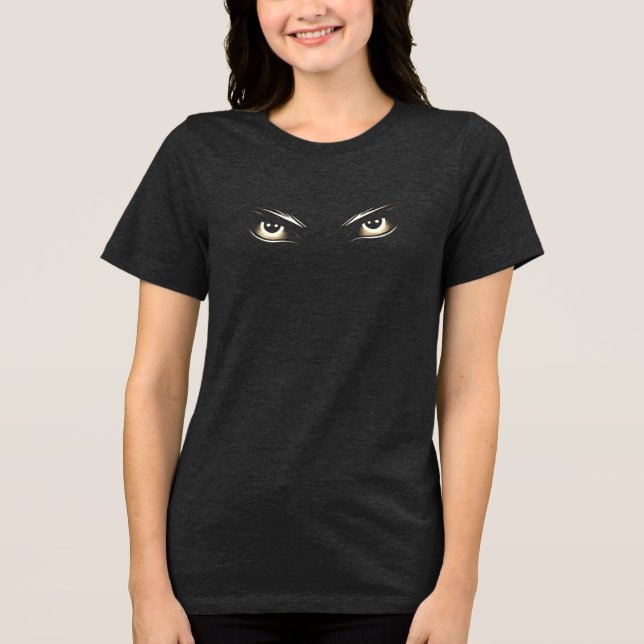 Piercing Gaze of Shadows Tri-Blend-Shirt Tri-Blend Shirt (Vorderseite)