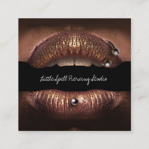 Piercing-Studio Tattoo Piercing-Spezialist Quadratische Visitenkarte