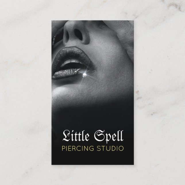 Piercing Studio Tattoo Piercing Spezialist Visitenkarte (Vorderseite)