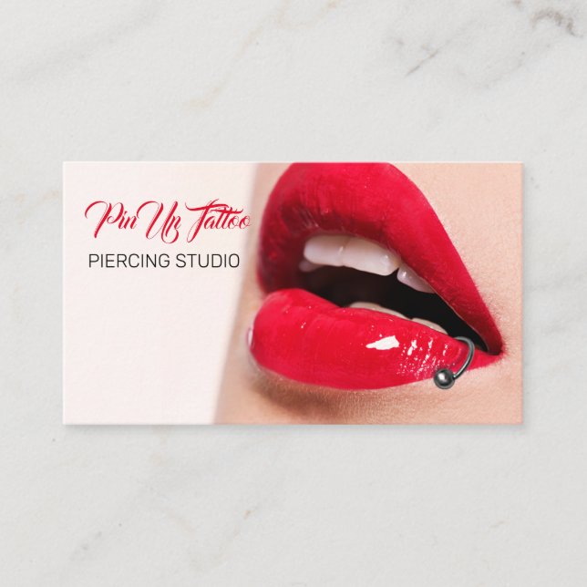Piercing Studio Tattoo Piercing Spezialist Visitenkarte (Vorderseite)