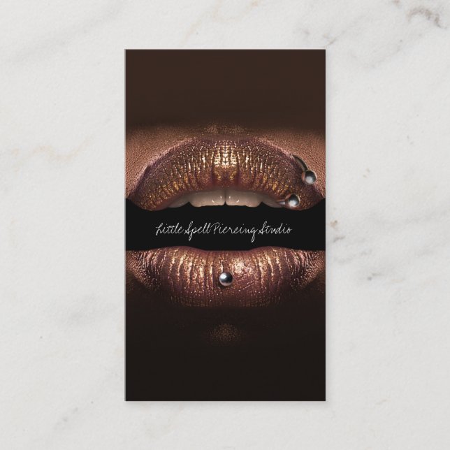 Piercing-Studio Tattoo Piercing-Spezialist Visitenkarte (Vorderseite)