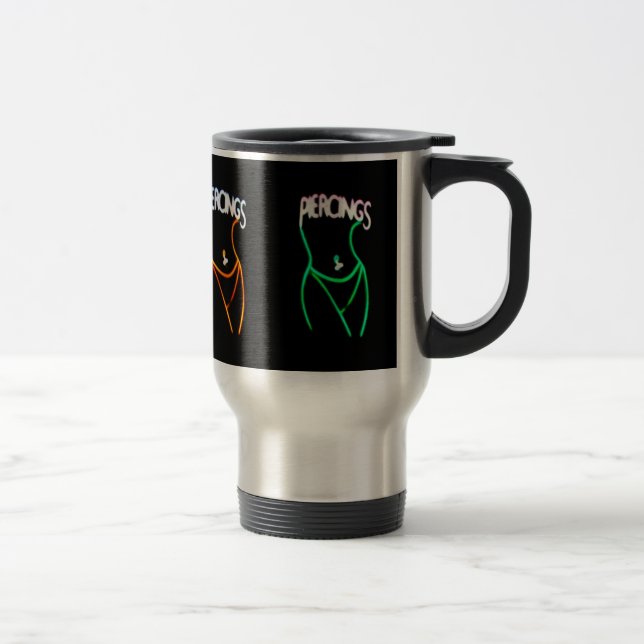 Piercings Neon Ladies Silhouettes (Voyage) Mug (Droit)