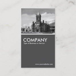 Pierhead Gebäude, Cardiff Bay - 70pc Gray Visitenkarte