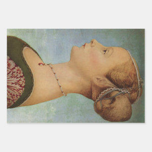 Piero del Pollaiuolo, Portrait einer jungen Frau Geschenkpapier Set
