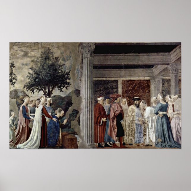 Piero della Francesca - Queen of Sheba Poster (Vorne)