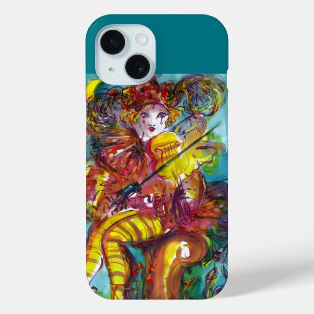 PIERO SPIELVIOLIN / Venezianische Karnevalsnacht iPhone 15 Hülle (Rückseite)