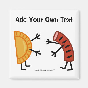 Pierogi & Kielbasa - individuell anpassbar Magnet