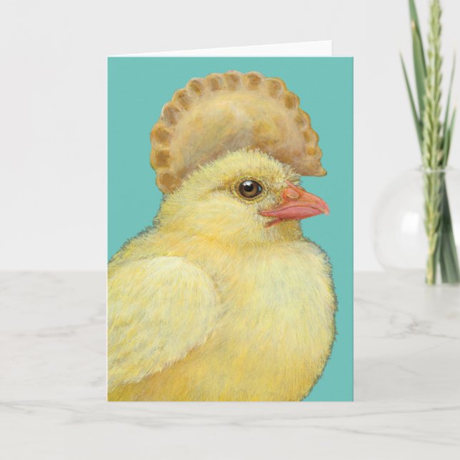 Pierogi Peep Faltkarte Karte (Vorderseite)