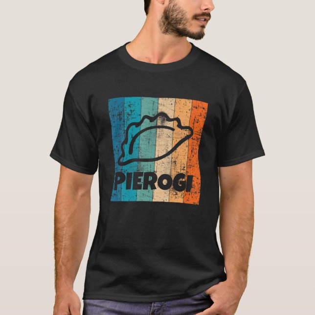 Pierogi Polish Kitchen Retro Dumplings Polen Gesch T-Shirt (Vorderseite)