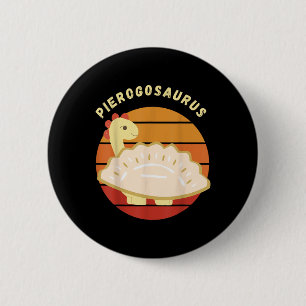 Pierogi Polish Pierogosaurus Polen Dumplings Pier Button