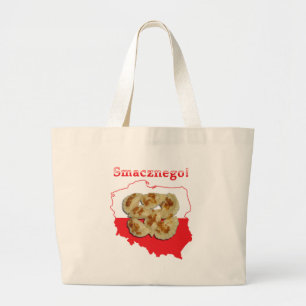 Pierogi Smacznego Polo Karte Jumbo Stoffbeutel