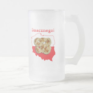 Pierogi Smacznego Polo Karte Mattglas Bierglas