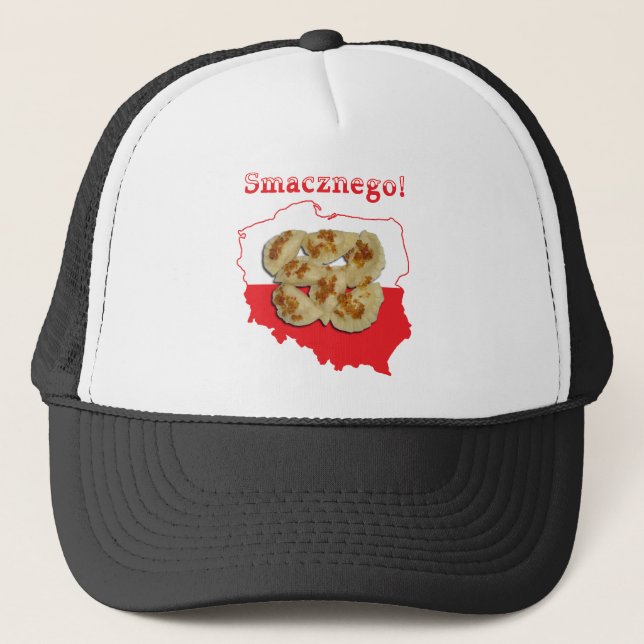 Pierogi Smacznego Polo Karte Truckerkappe (Vorderseite)