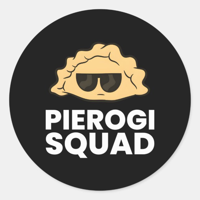 Pierogi Squad Polen Pierogi Runder Aufkleber (Vorderseite)
