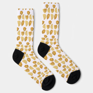 Pierogies für jeden weißen Hintergrund Socken